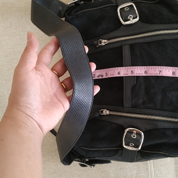 DKNY Suede Hobo Hand Bag - Picture 9 of 14